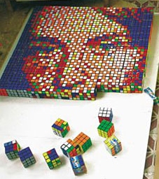 Rubikubism - Rubik's Cube Pixel Art Mosaics