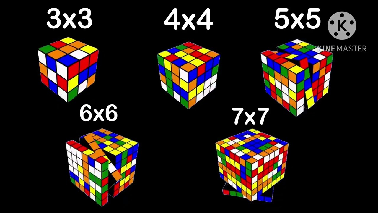 Rubik's Cube:3x3,4x4,5x5,6x6,7x7 - YouTube