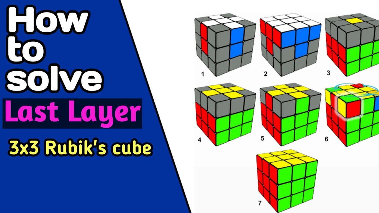 Last layer solve 3*3 Rubiks cube ll Easy method 🙂 - YouTube