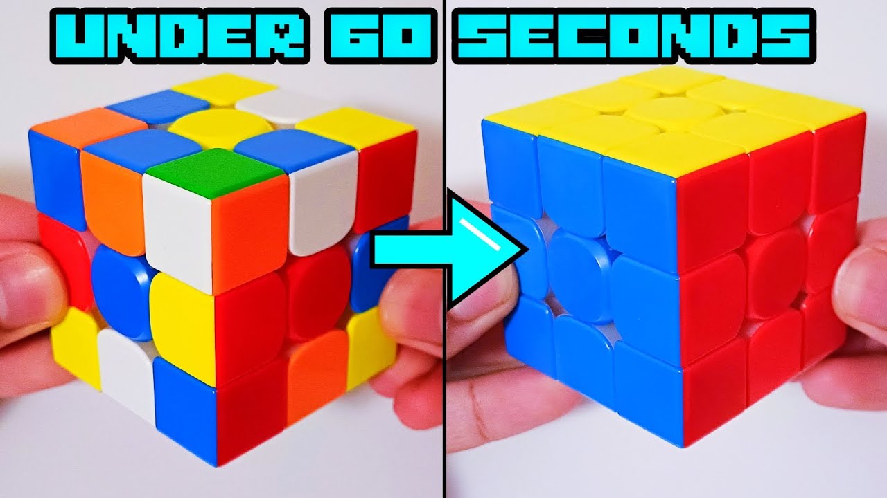 How To Solve A Rubik's Cube Under 60 Seconds - YouTube