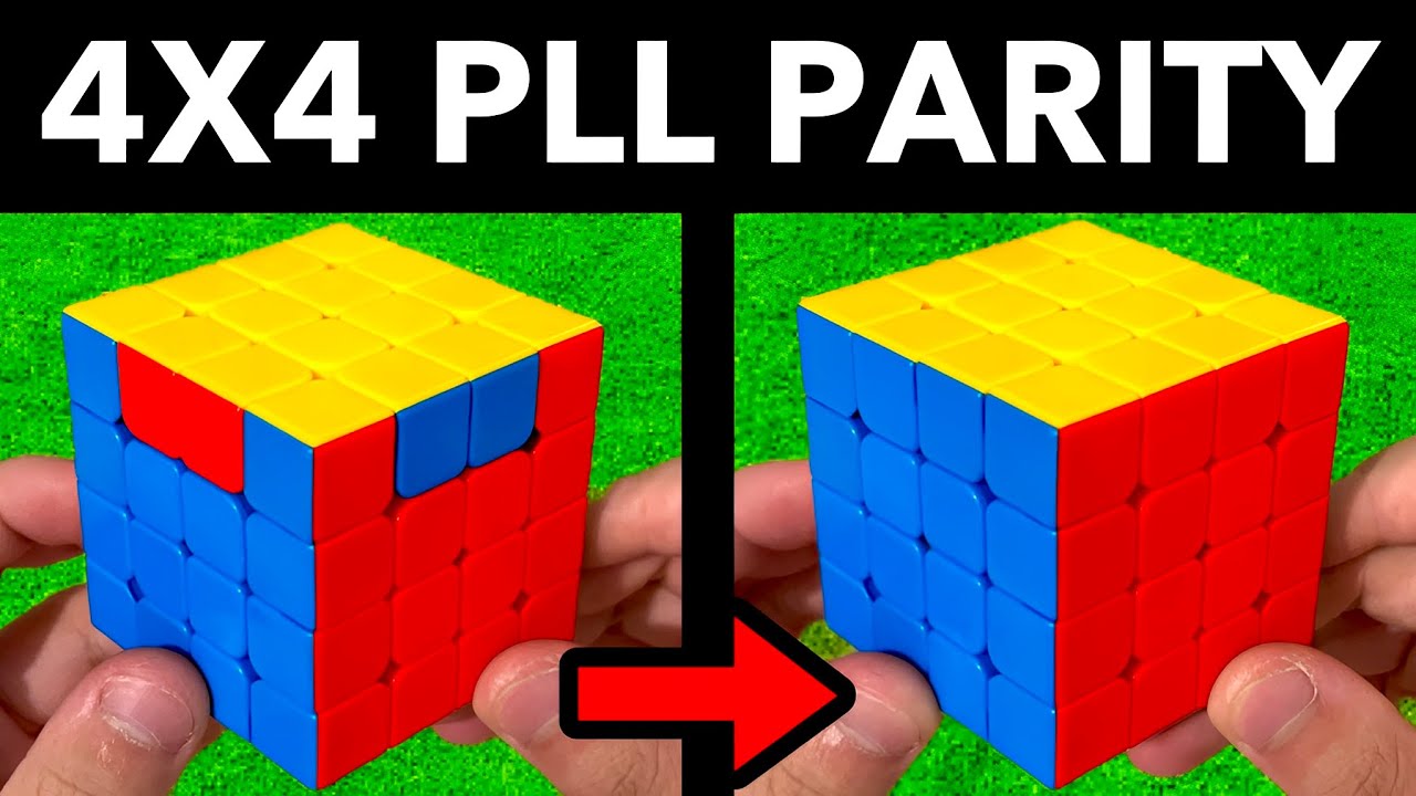 4x4 Rubik's Cube: PLL Parity (7 MOVES) - YouTube