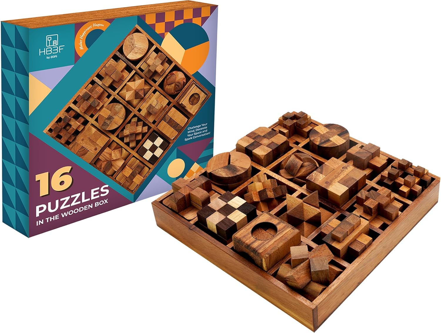 BSIRI Brain Teaser Games for Adults Cube Puzzles Brain Teasers, Mind Teasers Toy, Challenging