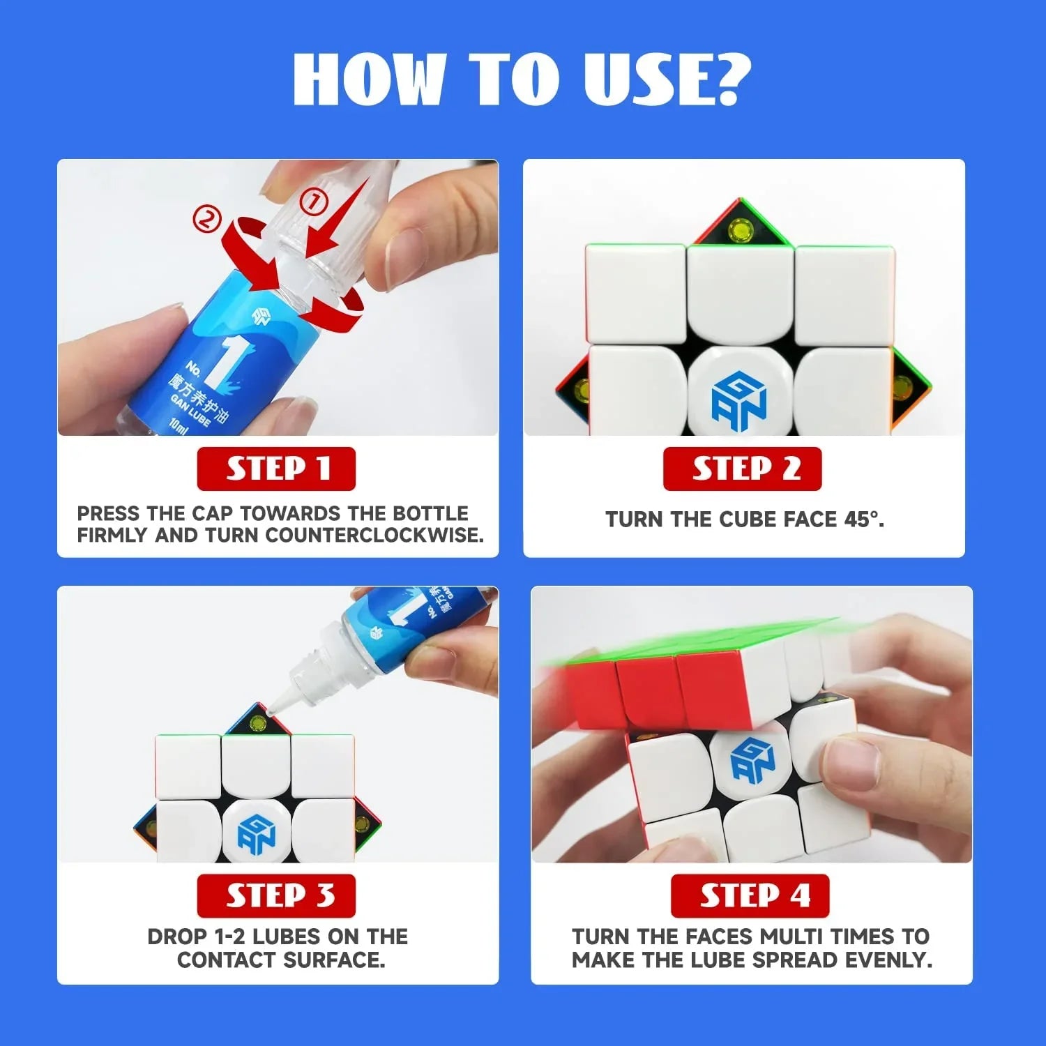 GAN Speed Cube Lube - Smooth Cube Lubrication | GANCUBE Official Website