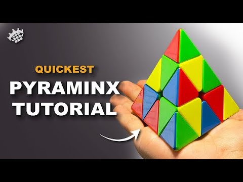 How To Solve The Pyraminx ( Easiest Beginner Tutorial) *Triangle Rubik ...