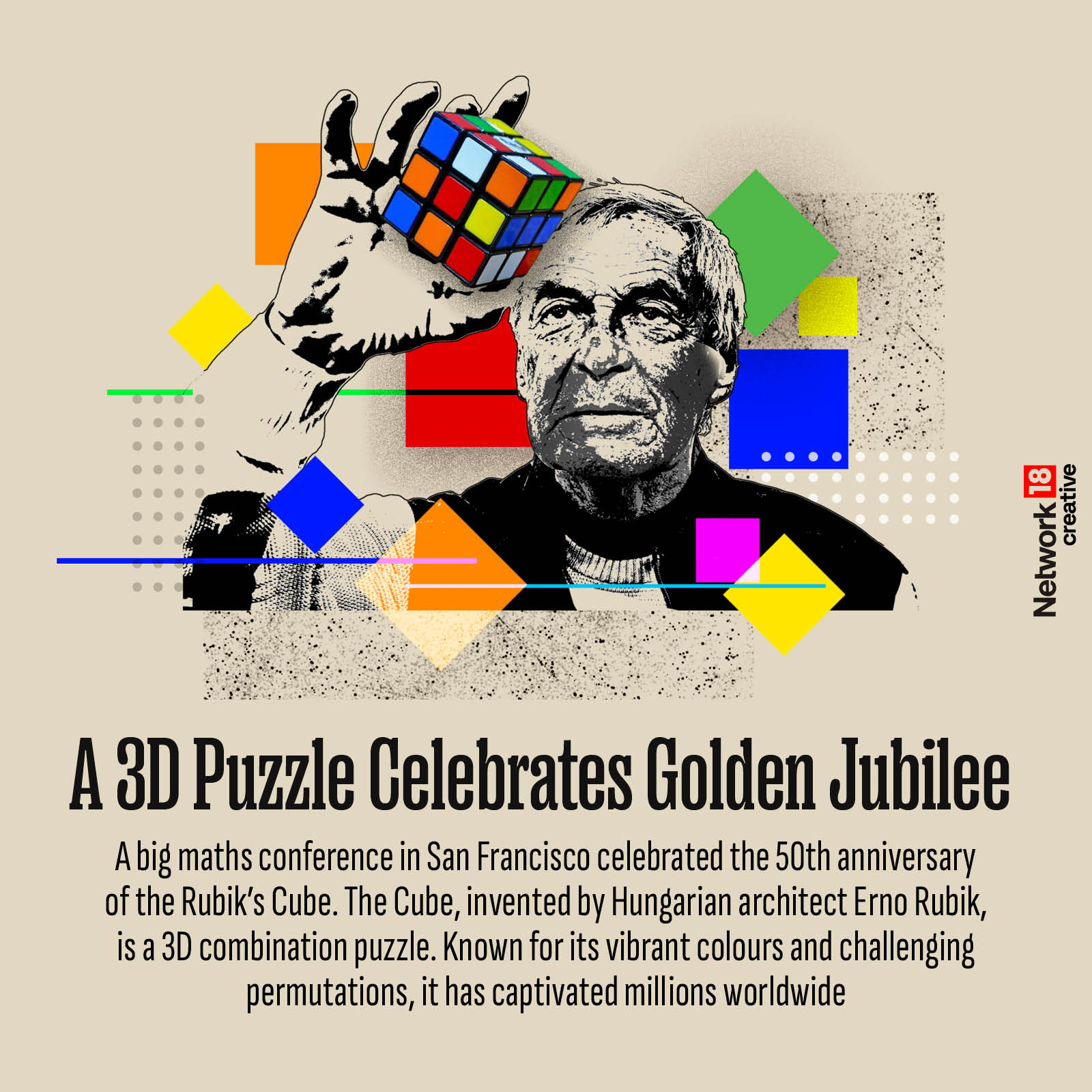 Celebrating 50 Years of the Rubik's Cube: A Visual Tribute To Creator ...