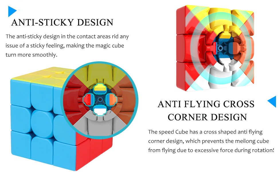 Amazon.com: CFMOUR Speed Cube 3x3x3 - Moyu Meilong 3C, Stickerless ...