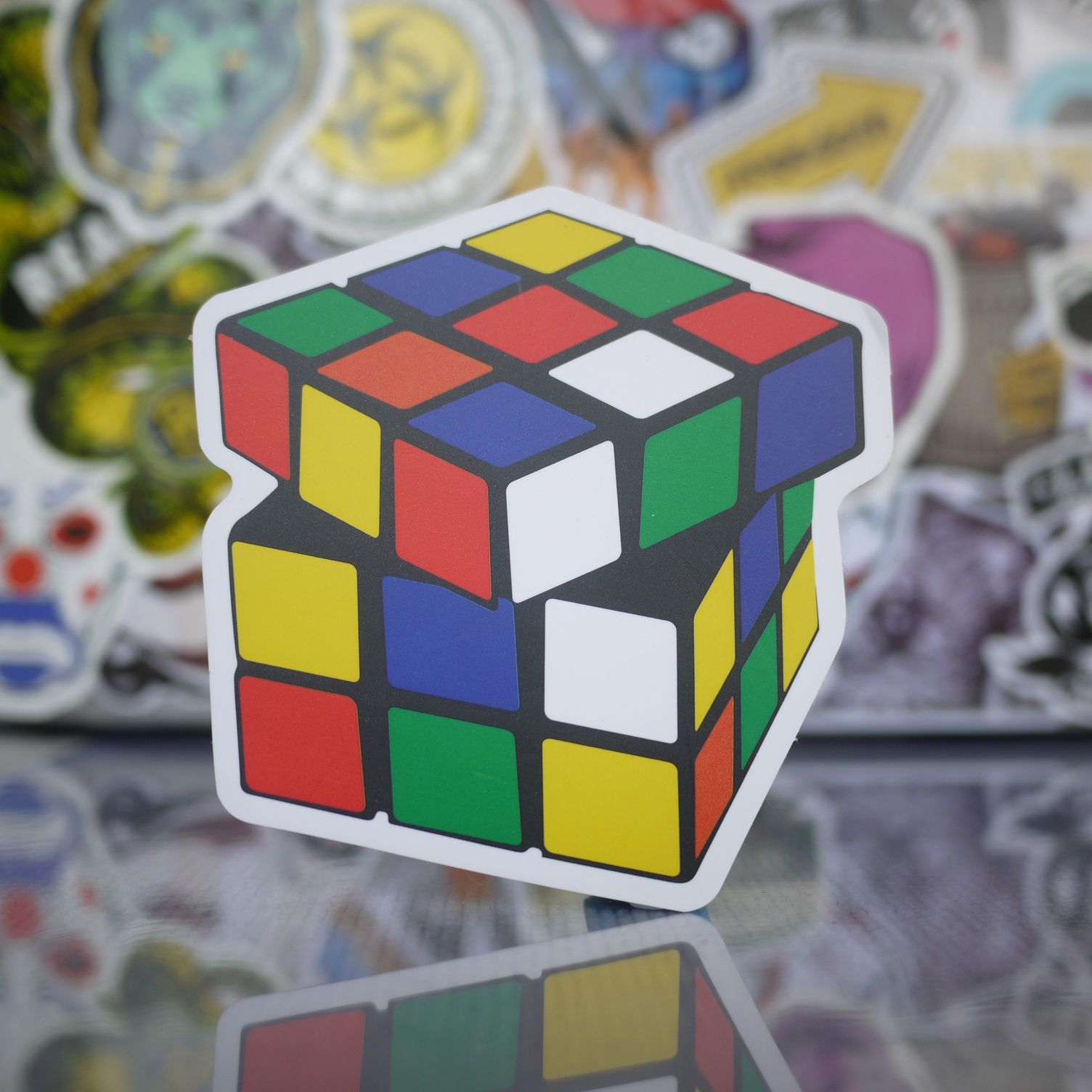 Colorful Rubik's Cube Sticker | Rubiks cube, Skateboard stickers, Cube