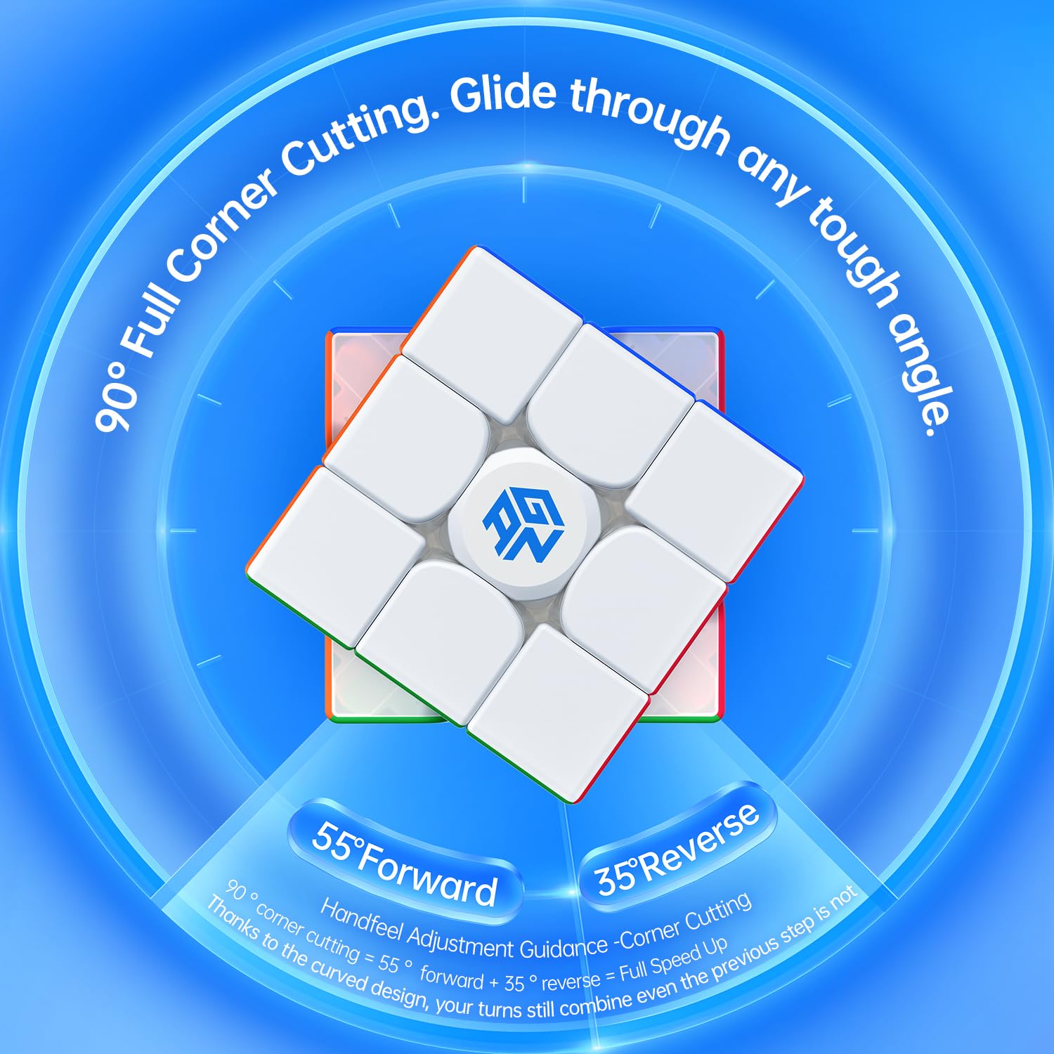 Snapklik.com : 356 R S 2, 3x3 Speed Cube Gans Classic Non-Magnetic ...