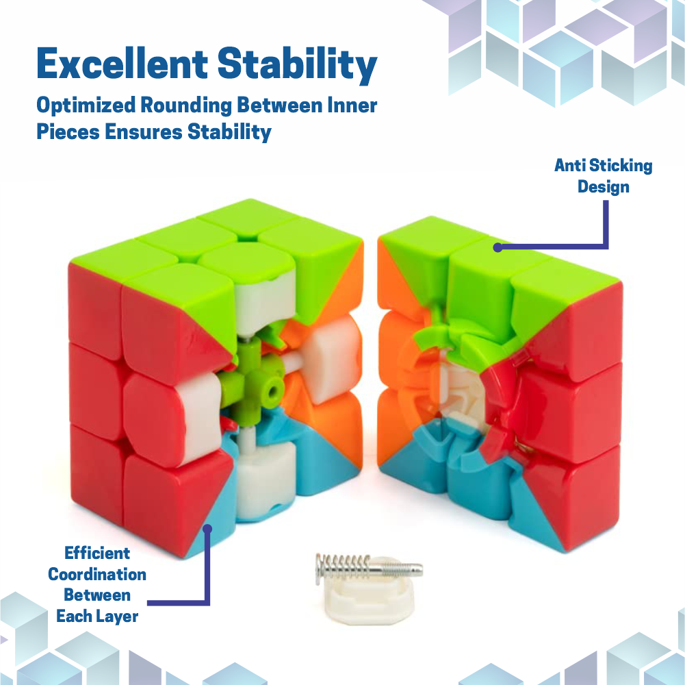 Chanak Cubestar 3x3 Highspeed Stickerless Cube Rubic Puzzle for Kids ...