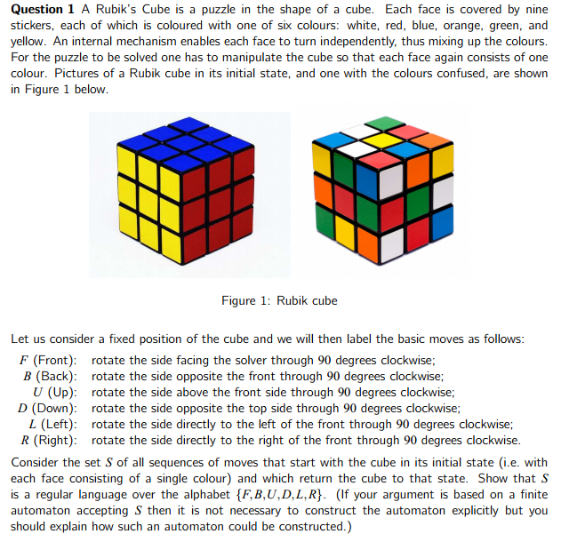discrete mathematics - Complex automata Rubiks cube question (with ...