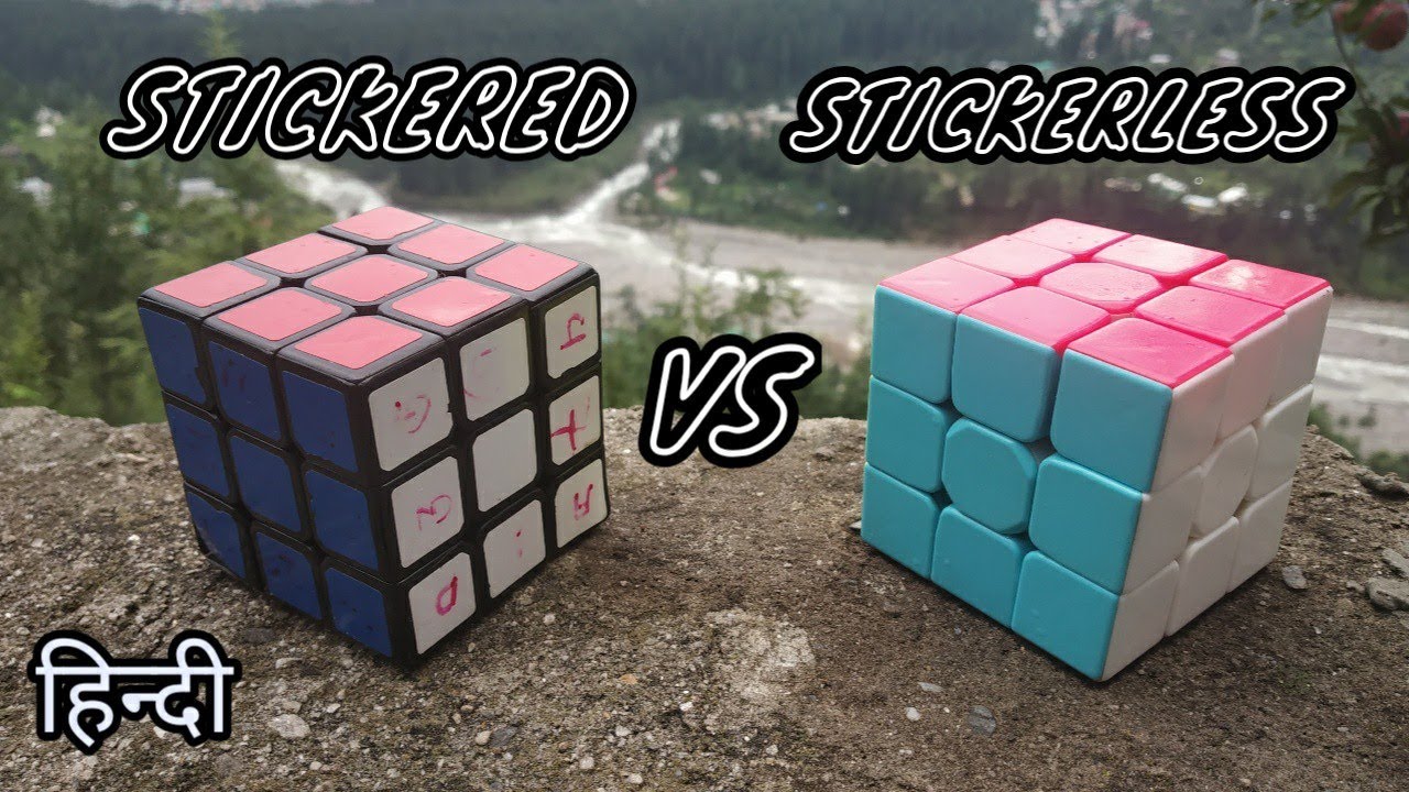 Stickered Cubes vs Stickerless Cubes in Malayalam-Cube OneIndia - YouTube